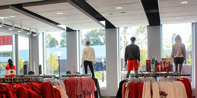 Redbird spirit shop, Bone Student Center